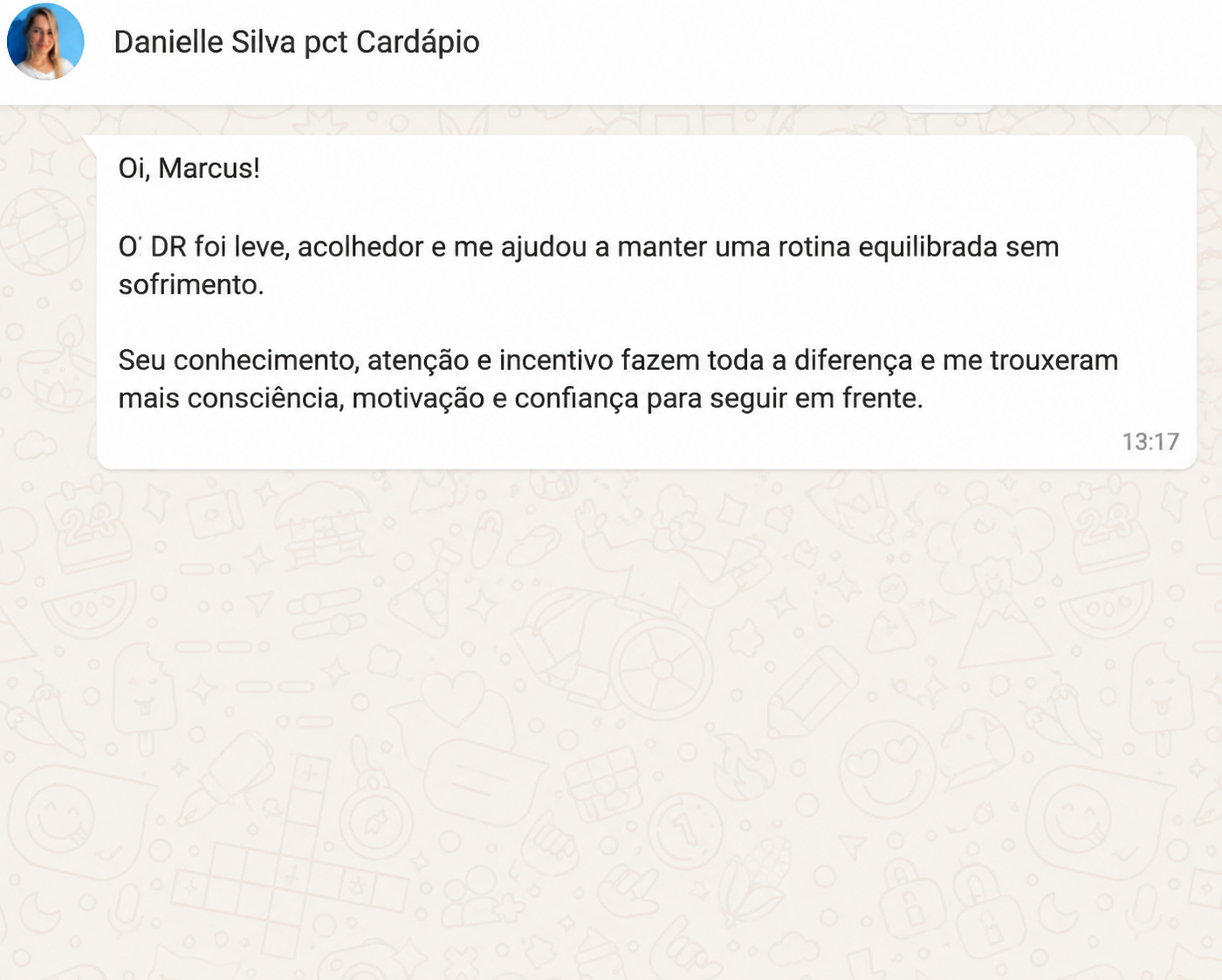 Depoimento de Danielle Silva