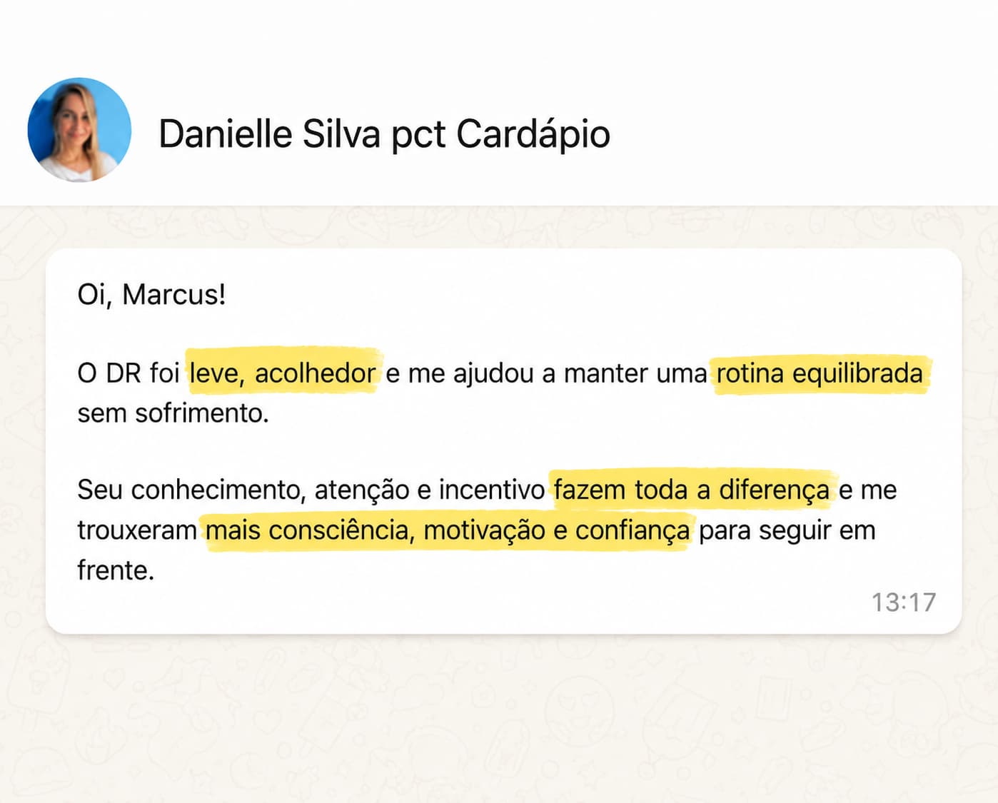 Depoimento de Danielle Silva